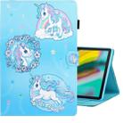 For Galaxy Tab S6 T860 Colored Drawing Horizontal Flip PU Leather Case with Holder & Card Slot & Sleep / Wake-up Function(Unicorn) - 1
