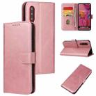 For Huawei P30 Calf Texture Buckle Horizontal Flip Leather Case with Holder & Card Slots & Wallet(Rose Gold) - 1