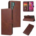 For Huawei P30 Pro Calf Texture Buckle Horizontal Flip Leather Case with Holder & Card Slots & Wallet(Brown) - 1