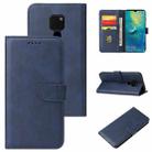 For Huawei Mate 20 Calf Texture Buckle Horizontal Flip Leather Case with Holder & Card Slots & Wallet(Blue) - 1