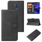 For Huawei Mate 20 Lite Calf Texture Buckle Horizontal Flip Leather Case with Holder & Card Slots & Wallet(Black) - 1