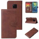 For Huawei Mate 20 Pro Calf Texture Buckle Horizontal Flip Leather Case with Holder & Card Slots & Wallet(Brown) - 1