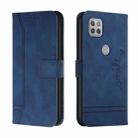 For Motorola Moto G 5G Retro Skin Feel Horizontal Flip Soft TPU + PU Leather Case with Holder & Card Slots & Photo Frame(Blue) - 1