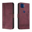 For Motorola Moto G 5G Plus Retro Skin Feel Horizontal Flip Soft TPU + PU Leather Case with Holder & Card Slots & Photo Frame(Wine Red) - 1