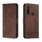 For Motorola Moto G Power 2020 Retro Skin Feel Horizontal Flip Soft TPU + PU Leather Case with Holder & Card Slots & Photo Frame(Coffee) - 1