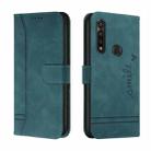 For Motorola Moto G Power 2020 Retro Skin Feel Horizontal Flip Soft TPU + PU Leather Case with Holder & Card Slots & Photo Frame(Dark Green) - 1