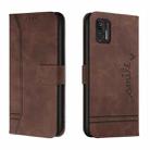 For Motorola Moto G Stylus 2021 Retro Skin Feel Horizontal Flip Soft TPU + PU Leather Case with Holder & Card Slots & Photo Frame(Coffee) - 1