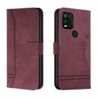 For Motorola Moto G Stylus 5G Retro Skin Feel Horizontal Flip Soft TPU + PU Leather Case with Holder & Card Slots & Photo Frame(Wine Red) - 1