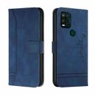 For Motorola Moto G Stylus 5G Retro Skin Feel Horizontal Flip Soft TPU + PU Leather Case with Holder & Card Slots & Photo Frame(Blue) - 1