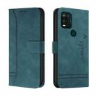 For Motorola Moto G Stylus 5G Retro Skin Feel Horizontal Flip Soft TPU + PU Leather Case with Holder & Card Slots & Photo Frame(Dark Green) - 1