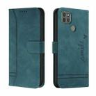 For Motorola Moto G9 Power Retro Skin Feel Horizontal Flip Soft TPU + PU Leather Case with Holder & Card Slots & Photo Frame(Dark Green) - 1