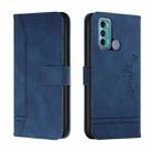 For Motorola Moto G40 / G60 Retro Skin Feel Horizontal Flip Soft TPU + PU Leather Case with Holder & Card Slots & Photo Frame(Blue) - 1
