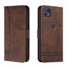 For Motorola Moto G50 5G Retro Skin Feel Horizontal Flip Soft TPU + PU Leather Case with Holder & Card Slots & Photo Frame(Coffee) - 1