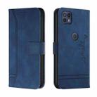 For Motorola Moto G50 5G Retro Skin Feel Horizontal Flip Soft TPU + PU Leather Case with Holder & Card Slots & Photo Frame(Blue) - 1