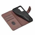 For Samsung Galaxy S21+ 5G Calf Texture Buckle Horizontal Flip Leather Case with Holder & Card Slots & Wallet(Brown) - 7