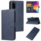 For Samsung Galaxy S20 Calf Texture Buckle Horizontal Flip Leather Case with Holder & Card Slots & Wallet(Blue) - 1