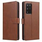 For Samsung Galaxy Note20 Ultra Calf Texture Buckle Horizontal Flip Leather Case with Holder & Card Slots & Wallet(Brown) - 1