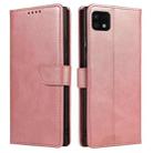 For Samsung Galaxy A22 4G Calf Texture Buckle Horizontal Flip Leather Case with Holder & Card Slots & Wallet(Rose Gold) - 1
