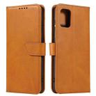For Samsung Galaxy A02s (164.2mm) Calf Texture Buckle Horizontal Flip Leather Case with Holder & Card Slots & Wallet(Khaki) - 1