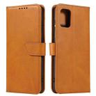 For Samsung Galaxy A02s (166.5mm) Calf Texture Buckle Horizontal Flip Leather Case with Holder & Card Slots & Wallet(Khaki) - 1