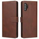 For Samsung Galaxy Note10+ Calf Texture Buckle Horizontal Flip Leather Case with Holder & Card Slots & Wallet(Brown) - 1
