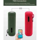 NewRixing NR-4016A TWS Outdoor Splashproof Bluetooth Speaker with Carabiner Handle & SOS Flashlight(Red) - 7