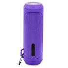 NewRixing NR-4016A TWS Outdoor Splashproof Bluetooth Speaker with Carabiner Handle & SOS Flashlight(Purple) - 1