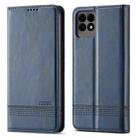 For Huawei Maimang 10 SE AZNS Magnetic Calf Texture Horizontal Flip Leather Case with Card Slots & Holder & Wallet(Dark Blue) - 1