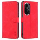 For Huawei nova 8 Pro AZNS Skin Feel Calf Texture Horizontal Flip Leather Case with Card Slots & Holder & Wallet(Red) - 1