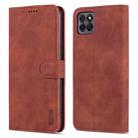 For Honor Play 20 AZNS Skin Feel Calf Texture Horizontal Flip Leather Case with Card Slots & Holder & Wallet(Brown) - 1