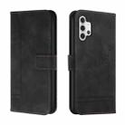 For Samsung Galaxy A32 5G Retro Skin Feel Horizontal Flip Soft TPU + PU Leather Case with Holder & Card Slots & Photo Frame(Black) - 1