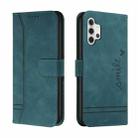 For Samsung Galaxy A32 5G Retro Skin Feel Horizontal Flip Soft TPU + PU Leather Case with Holder & Card Slots & Photo Frame(Army Green) - 1