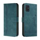For Samsung Galaxy A51 4G Retro Skin Feel Horizontal Flip Soft TPU + PU Leather Case with Holder & Card Slots & Photo Frame(Army Green) - 1