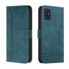 For Samsung Galaxy A51 5G Retro Skin Feel Horizontal Flip Soft TPU + PU Leather Case with Holder & Card Slots & Photo Frame(Army Green) - 1