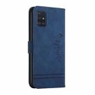 For Samsung Galaxy A71 5G Retro Skin Feel Horizontal Flip Soft TPU + PU Leather Case with Holder & Card Slots & Photo Frame(Blue) - 3