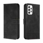 For Samsung Galaxy A72 Retro Skin Feel Horizontal Flip Soft TPU + PU Leather Case with Holder & Card Slots & Photo Frame(Black) - 1