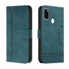For Samsung Galaxy M30s Retro Skin Feel Horizontal Flip Soft TPU + PU Leather Case with Holder & Card Slots & Photo Frame(Army Green) - 1