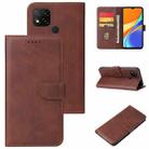 For Xiaomi Redmi 9C Calf Texture Buckle Horizontal Flip Leather Case with Holder & Card Slots & Wallet(Brown) - 1