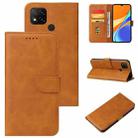 For Xiaomi Redmi 9C Calf Texture Buckle Horizontal Flip Leather Case with Holder & Card Slots & Wallet(Khaki) - 1