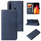 For Xiaomi Redmi Note 8 Calf Texture Buckle Horizontal Flip Leather Case with Holder & Card Slots & Wallet(Blue) - 1
