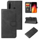 For Xiaomi Redmi Note 8 Calf Texture Buckle Horizontal Flip Leather Case with Holder & Card Slots & Wallet(Black) - 1