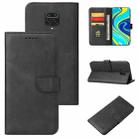 For Xiaomi Redmi Note 9 Pro Calf Texture Buckle Horizontal Flip Leather Case with Holder & Card Slots & Wallet(Black) - 1