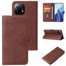 For Xiaomi Mi Note 10 Pro Calf Texture Buckle Horizontal Flip Leather Case with Holder & Card Slots & Wallet(Brown) - 1