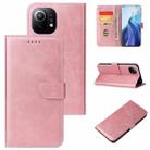 For Xiaomi Mi Note 10 Pro Calf Texture Buckle Horizontal Flip Leather Case with Holder & Card Slots & Wallet(Rose Gold) - 1