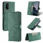 For vivo Y20 AZNS Dream II Skin Feel PU+TPU Horizontal Flip Leather Case with Holder & Card Slots & Wallet(Green) - 1