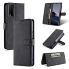 For vivo Y20 AZNS Dream II Skin Feel PU+TPU Horizontal Flip Leather Case with Holder & Card Slots & Wallet(Black) - 1