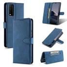 For vivo Y20 AZNS Dream II Skin Feel PU+TPU Horizontal Flip Leather Case with Holder & Card Slots & Wallet(Blue) - 1