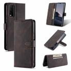 For vivo iQOO U1x AZNS Dream II Skin Feel PU+TPU Horizontal Flip Leather Case with Holder & Card Slots & Wallet(Coffee) - 1