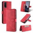 For vivo iQOO U1x AZNS Dream II Skin Feel PU+TPU Horizontal Flip Leather Case with Holder & Card Slots & Wallet(Red) - 1