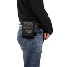 Multi-functional Universal Leather Waist Hanging One-shoulder Mobile Phone Waist Bag For 6.5 Inch or Below Smartphones(Black) - 1